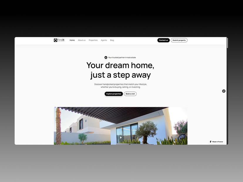 Screenshot of Findit Property Website
