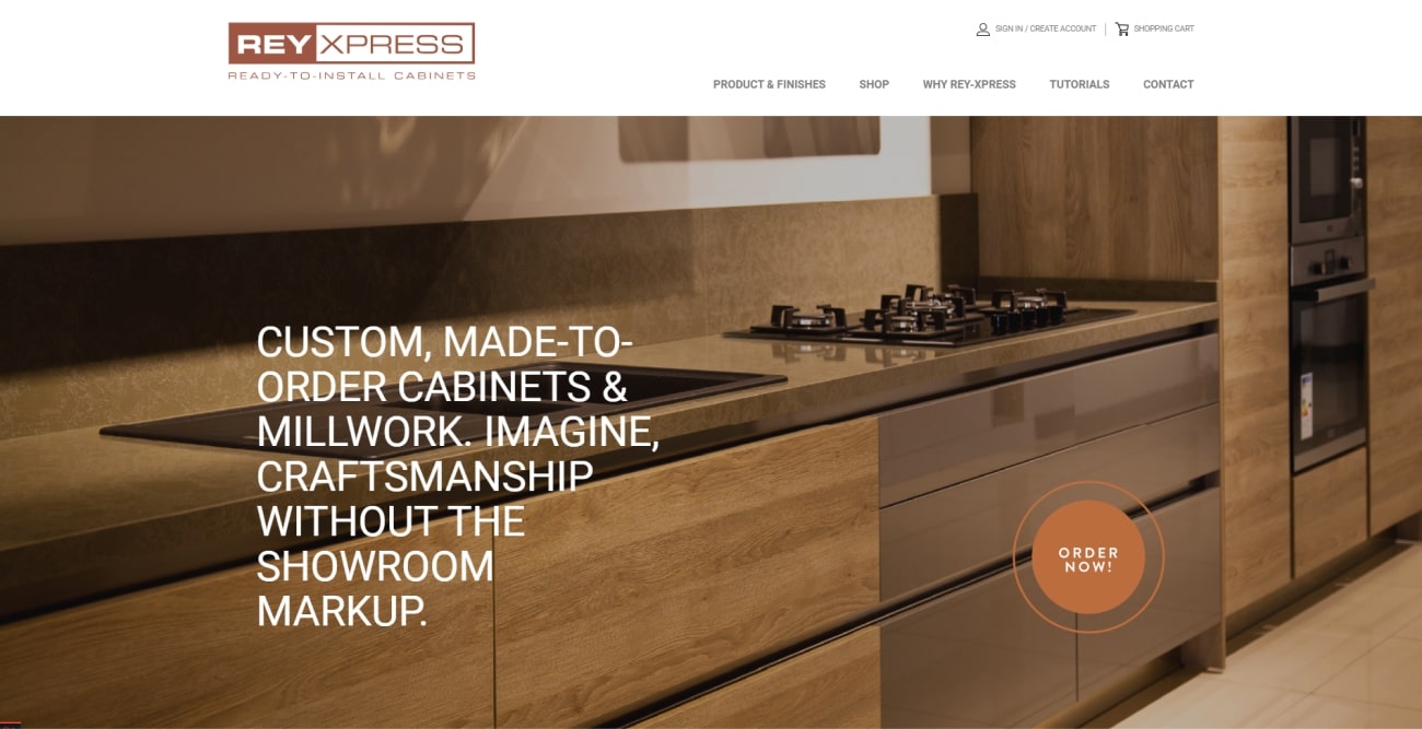 Rey-Xpress Millwork Website - Millwork project screenshot